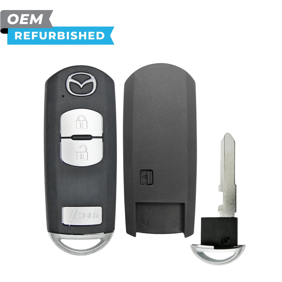 Mazda Refurbished 2012-2018 Mazda 3, CX-3, CX-5, CX-9 Smart Key 3B FCCID: WAZSKE13D01 PN KDY3-67-5DY - Royal Key Supply