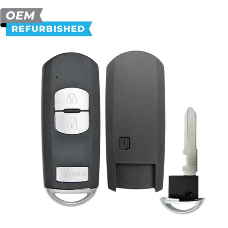 Mazda Refurbished 2012-2018 Mazda 3, CX-3, CX-5, CX-9 Smart Key 3B FCCID: WAZSKE13D02 PN KDY3-67-5DY - Royal Key Supply