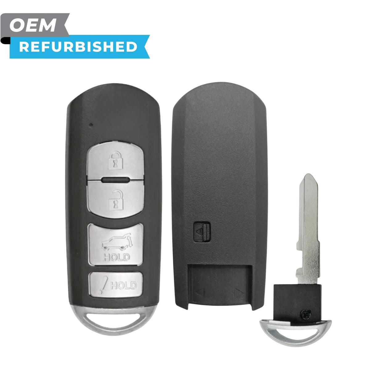 Mazda Refurbished 2016-2019 CX-5, CX-9 Smart Key 4B Hatch FCCID: WAZSKE13D01 PN TKY2-67-5DY - Royal Key Supply