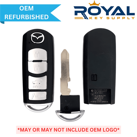 Mazda Refurbished 2016 - 2019 CX - 5, CX - 9 Smart Key 4B Hatch FCCID: WAZSKE13D02 PN# TKY2 - 67 - 5DY - Royal Key Supply