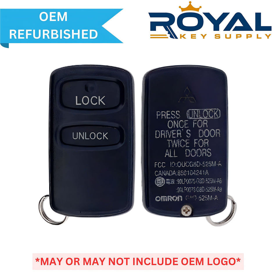 Mitsubishi Refurbished 2002 - 2007 Lancer, Outlander Keyless Entry Remote 2B FCCID: OUCG8D - 525M - A PN# MR587983 - Royal Key Supply