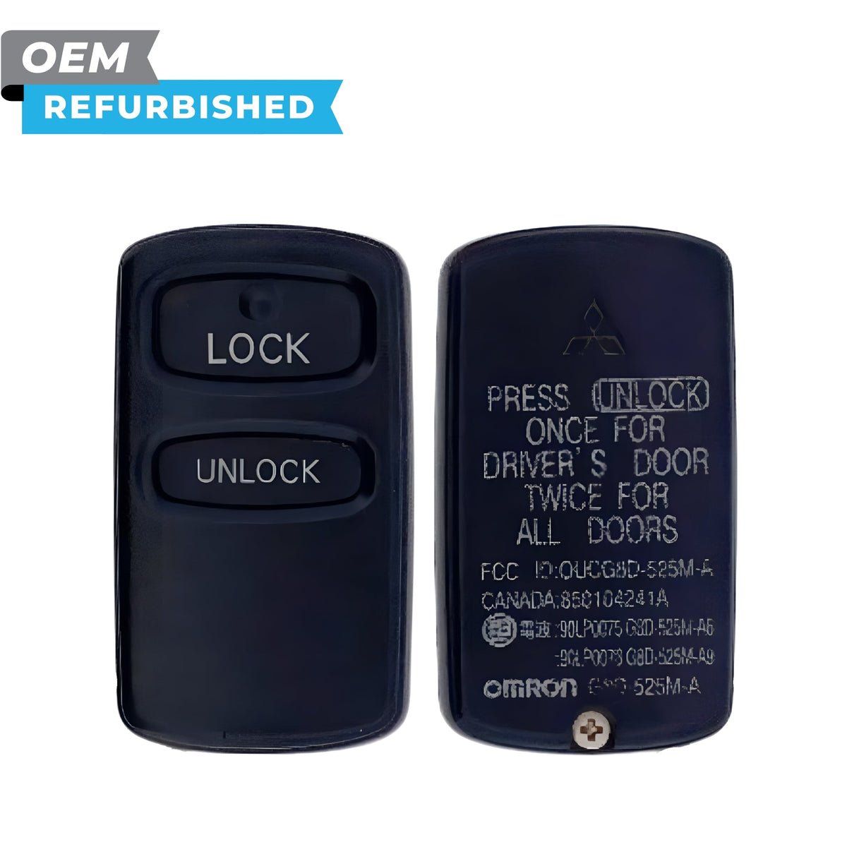 Mitsubishi Refurbished 2002-2007 Lancer, Outlander Keyless Entry Remote 2B FCCID: OUCG8D-525M-A PN MR587983 - Royal Key Supply