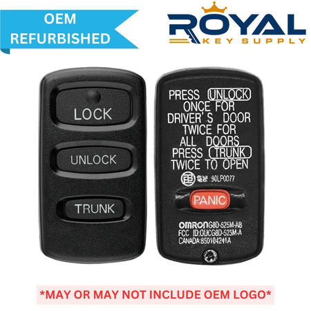 Mitsubishi Refurbished OEM 2002 - 2005 Eclipse/Galant Keyless Entry Remote 4 Button FCCID: OUCG8D - 525M - A PN# MR587981 - Royal Key Supply