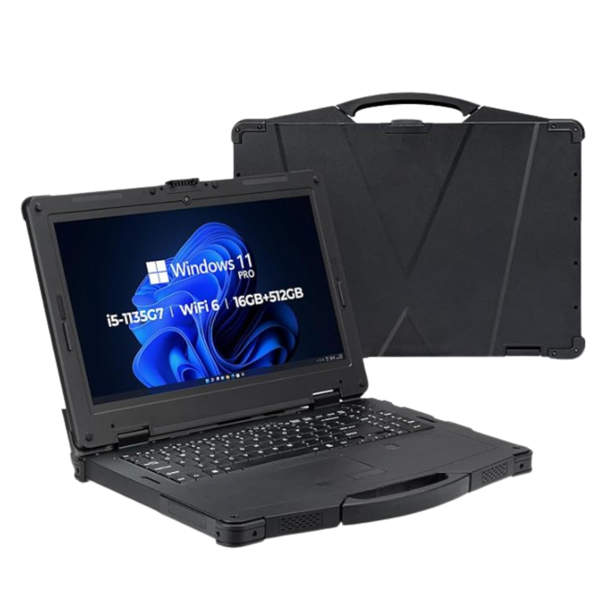 Munbyn - Rugged Laptop 15.6In Screen, 16GB, 512GB SSD, Dual Battery, Windows 11 Pro, Wi Fi, 4G LTE - Royal Key Supply