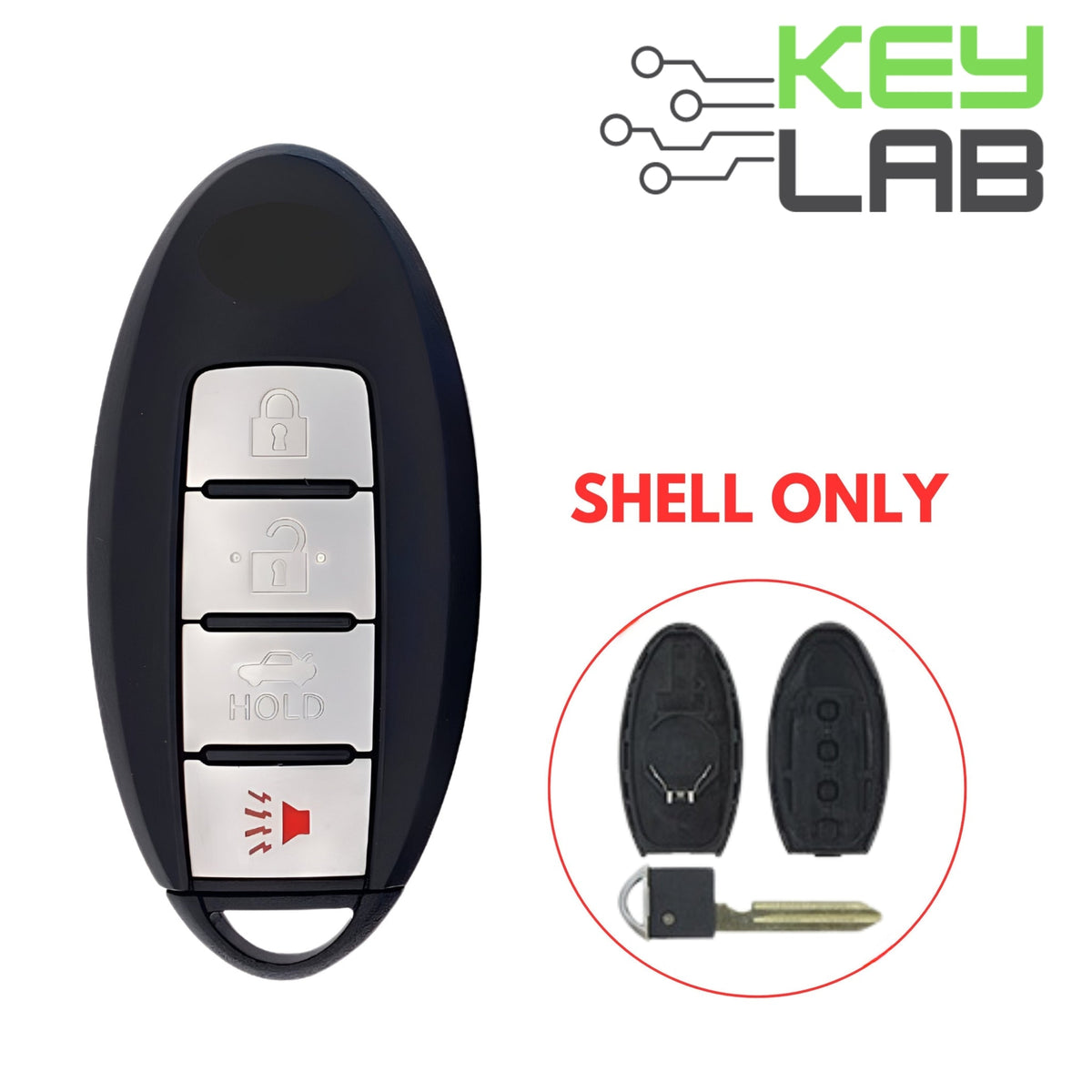 Nissan 2007 - 2012 Smart Key SHELL for CWTWBU735 - Royal Key Supply