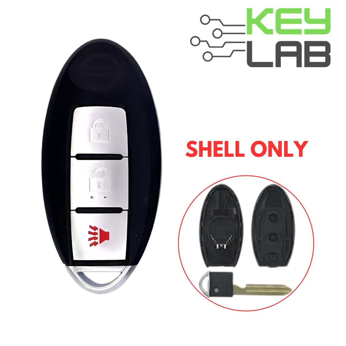 Nissan 2007 - 2013 Smart Key SHELL for CWTWBU729 - Royal Key Supply