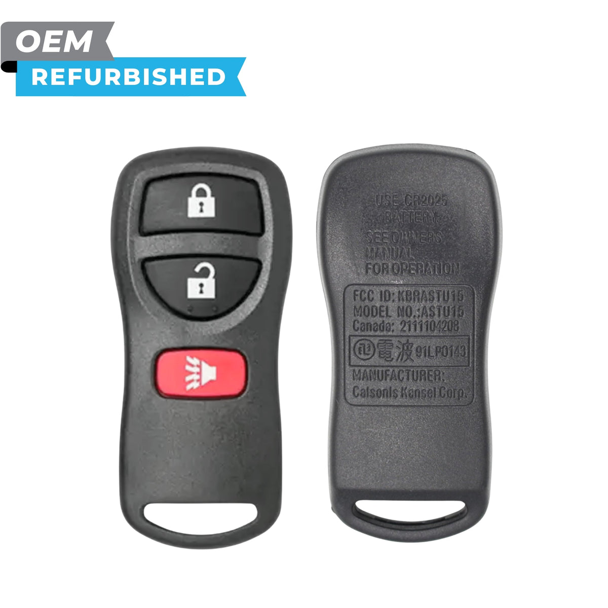 Nissan Refurbished 2002-2007 Titan, Murano Keyless Entry Remote 3B FCCID: KBRASTU15 PN 28268-5W501 - Royal Key Supply