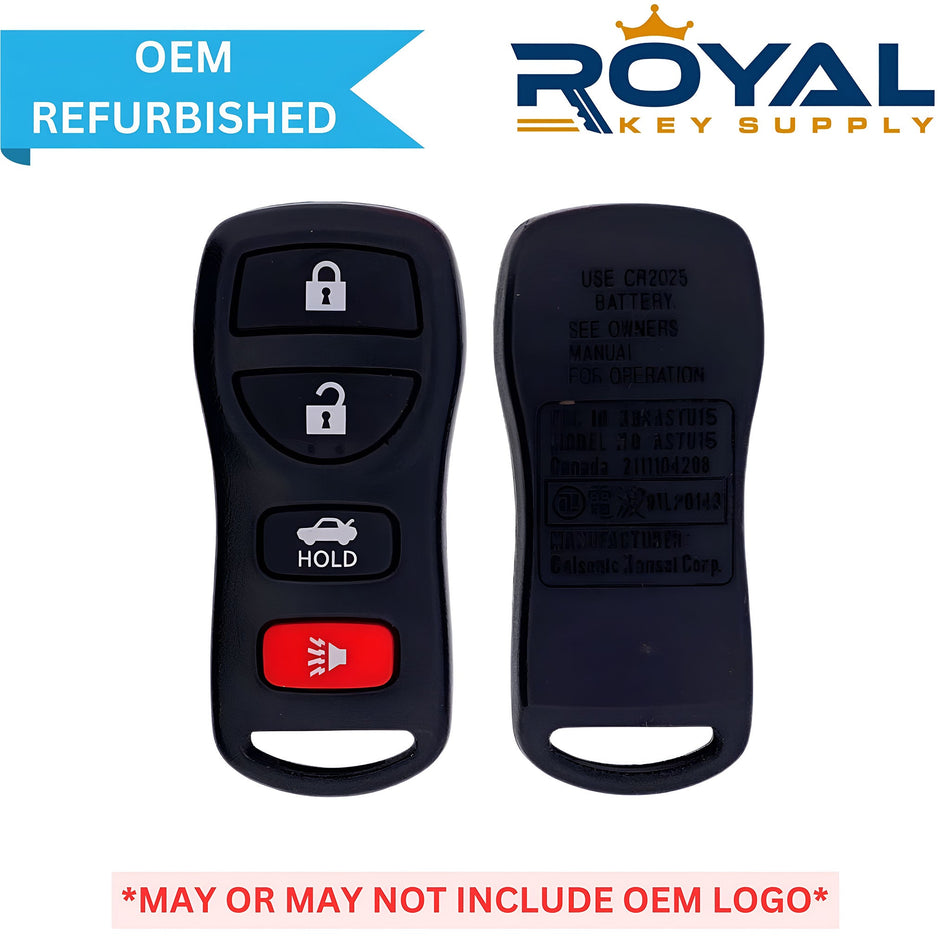 Nissan Refurbished 2002 - 2010 Maxima, Altima Keyless Entry Remote 4B Trunk FCCID: KBRASTU15 PN# 28268 - C991C - Royal Key Supply