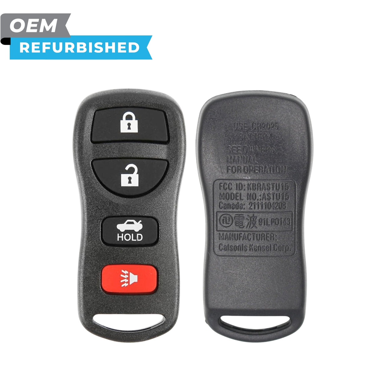 Nissan Refurbished 2002-2010 Maxima, Altima Keyless Entry Remote 4B Trunk FCCID: KBRASTU15 PN 28268-C991C - Royal Key Supply