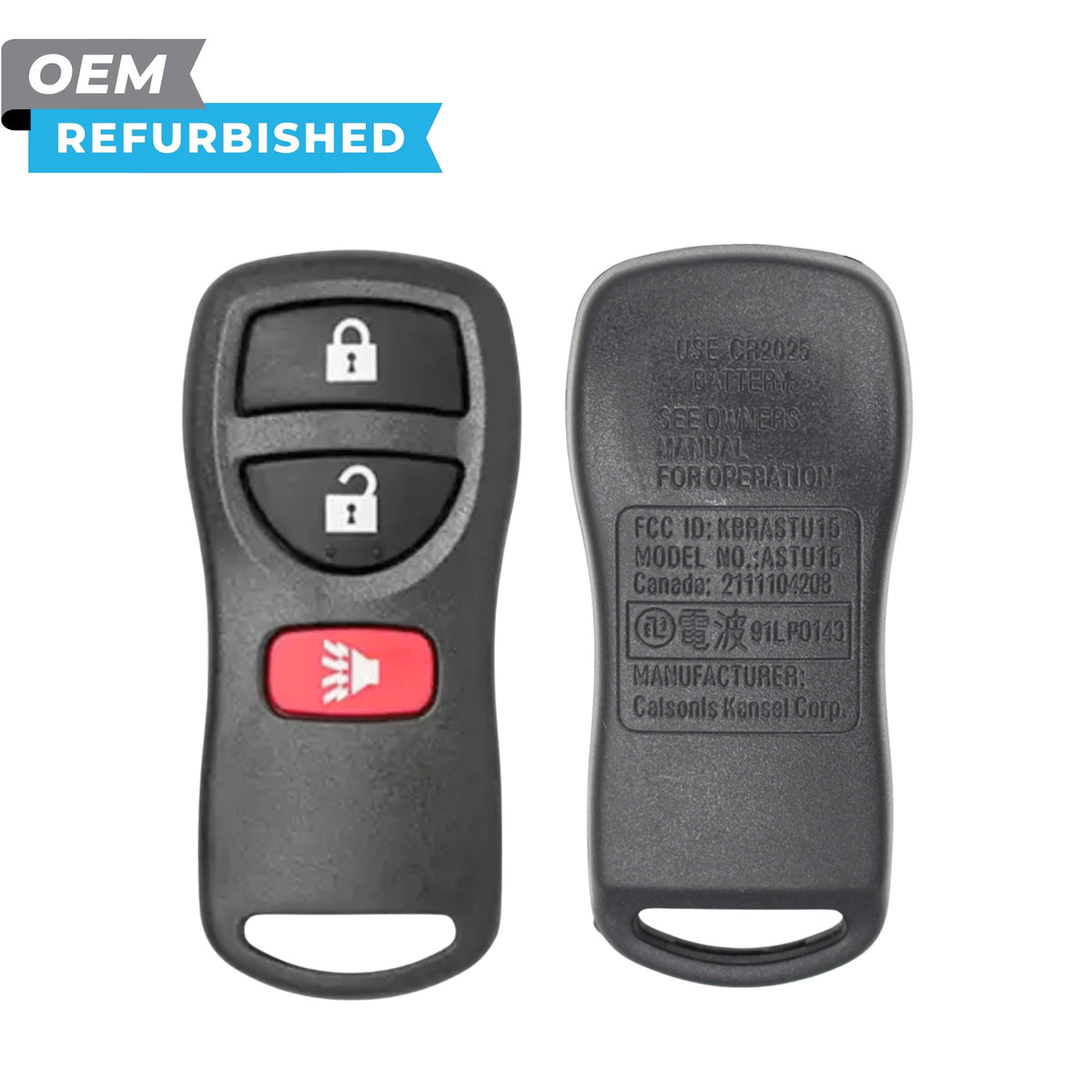 Nissan Refurbished 2005-2019 Armada, Frontier Keyless Entry Remote 3B FCCID: CWTWB1U415 PN 28268-EA000 - Royal Key Supply
