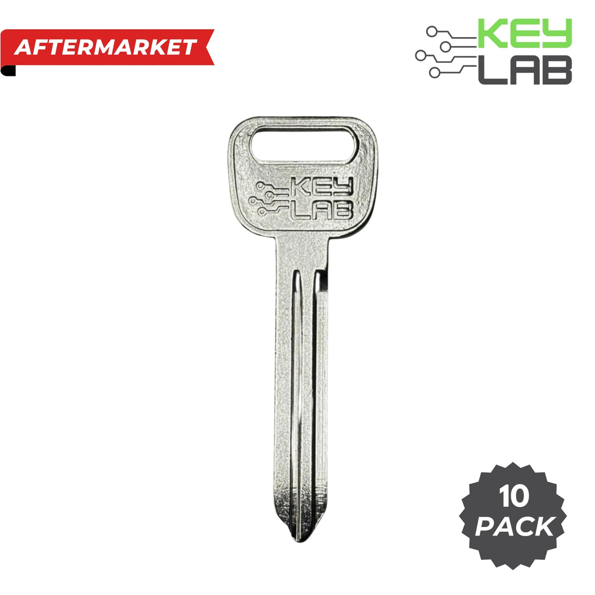Nissan/Infiniti 1996-2020 Metal Test Key DA34 (Pack of 10) - Royal Key Supply