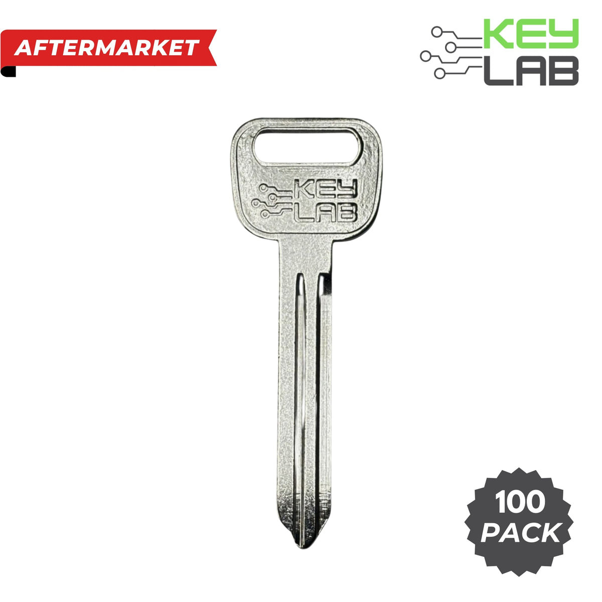 Nissan/Infiniti 1996-2020 Metal Test Key DA34 (Pack of 100) - Royal Key Supply