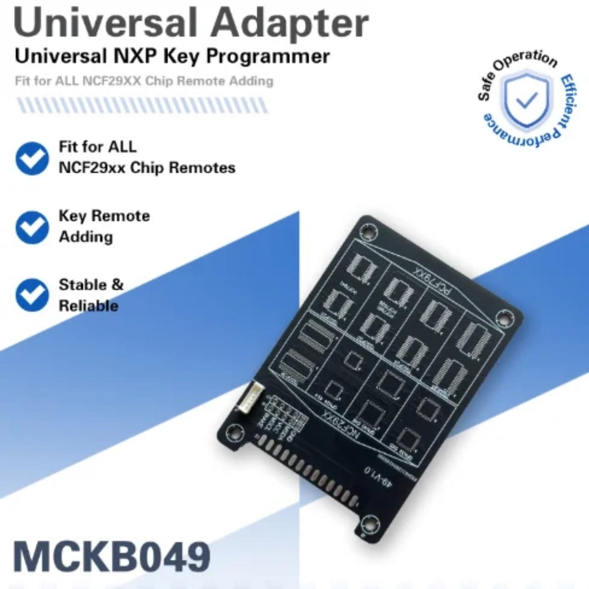NXP Killer Tool - PCB Adapter for NCF29XX Chip Smart Key Cloning (Universal) - Royal Key Supply