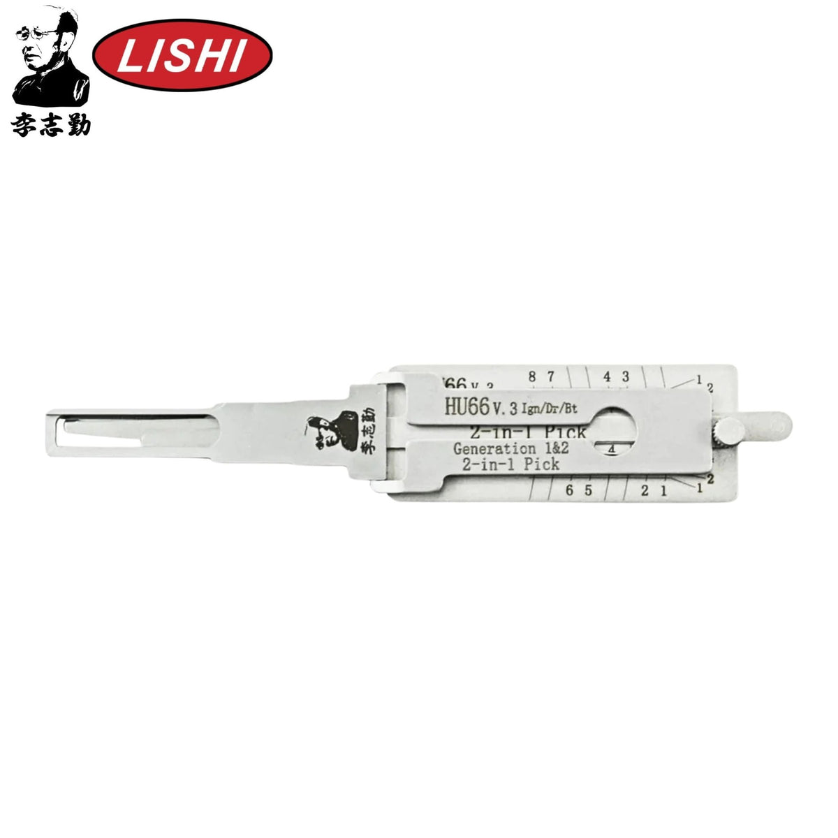 Original Lishi - Audi/VW HU66 (V.3) - 2 - In - 1 Pick/Decoder Twin Lifter - AG - Royal Key Supply