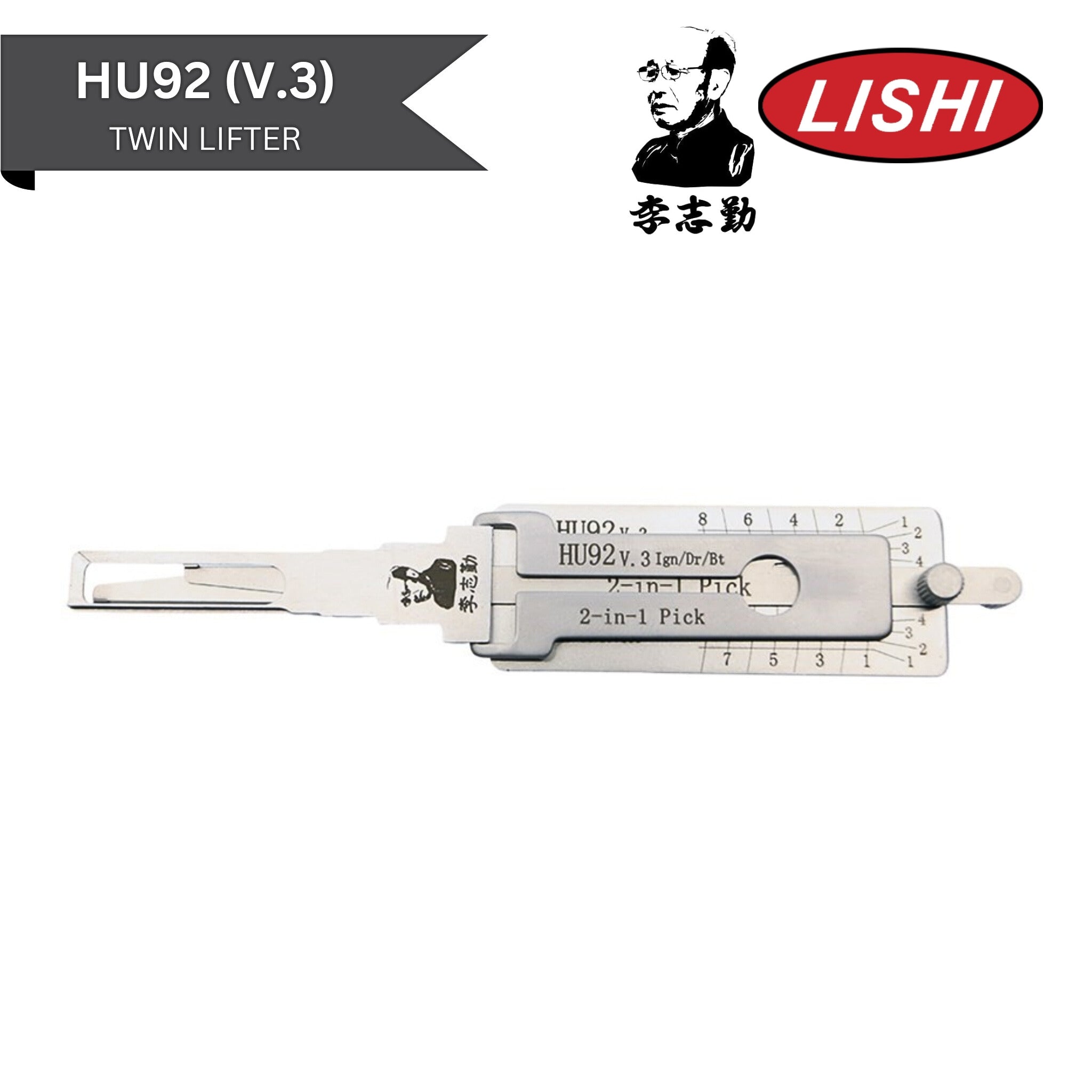 Original Lishi - BMW HU92 (V.3) - 2 - In - 1 Pick/Decoder Twin Lifter - AG - Royal Key Supply