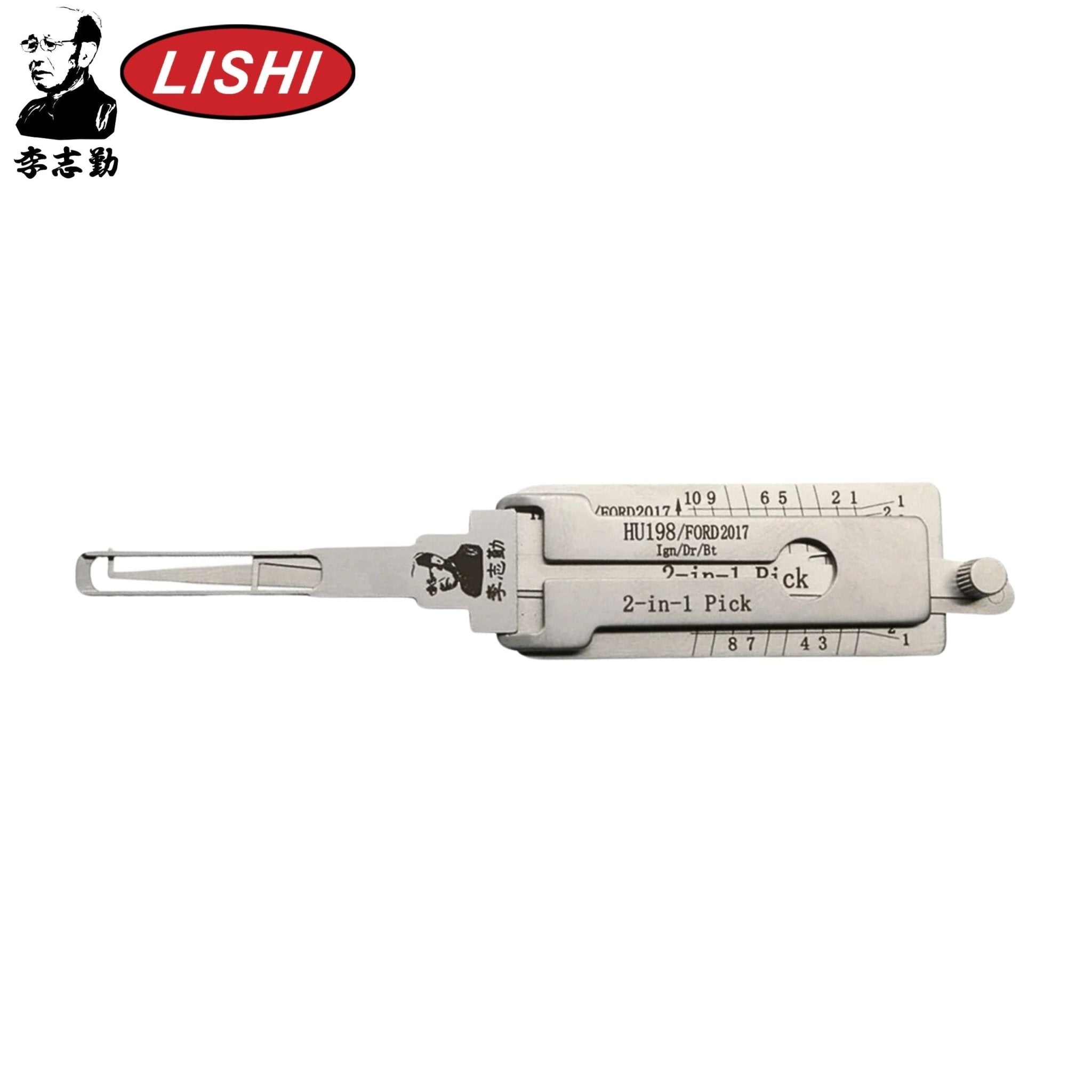 Original Lishi - Ford 2017+ HU198 - 2-In-1 Pick/Decoder - AG
