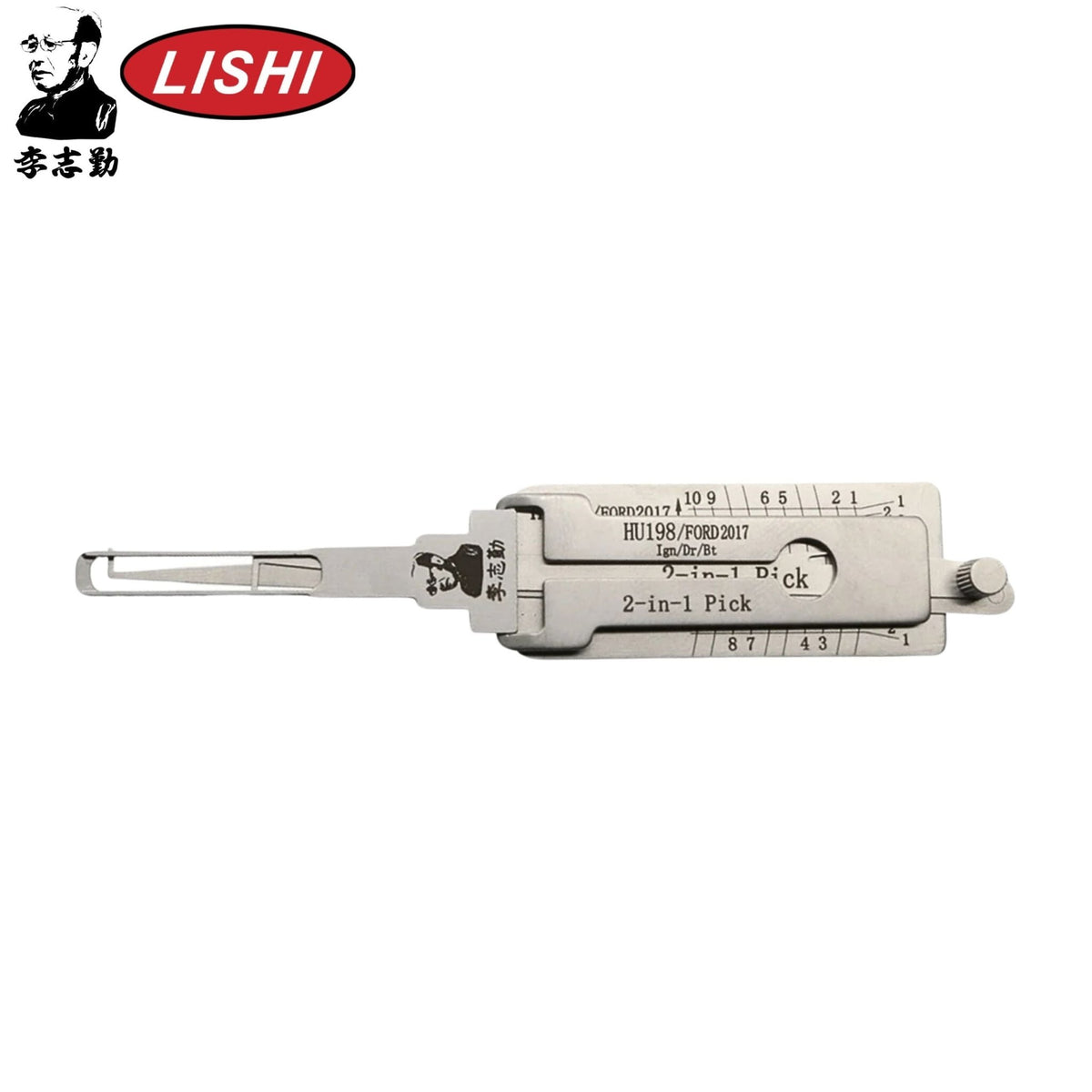 Original Lishi - Ford 2017+ HU198 - 2 - In - 1 Pick/Decoder - AG - Royal Key Supply