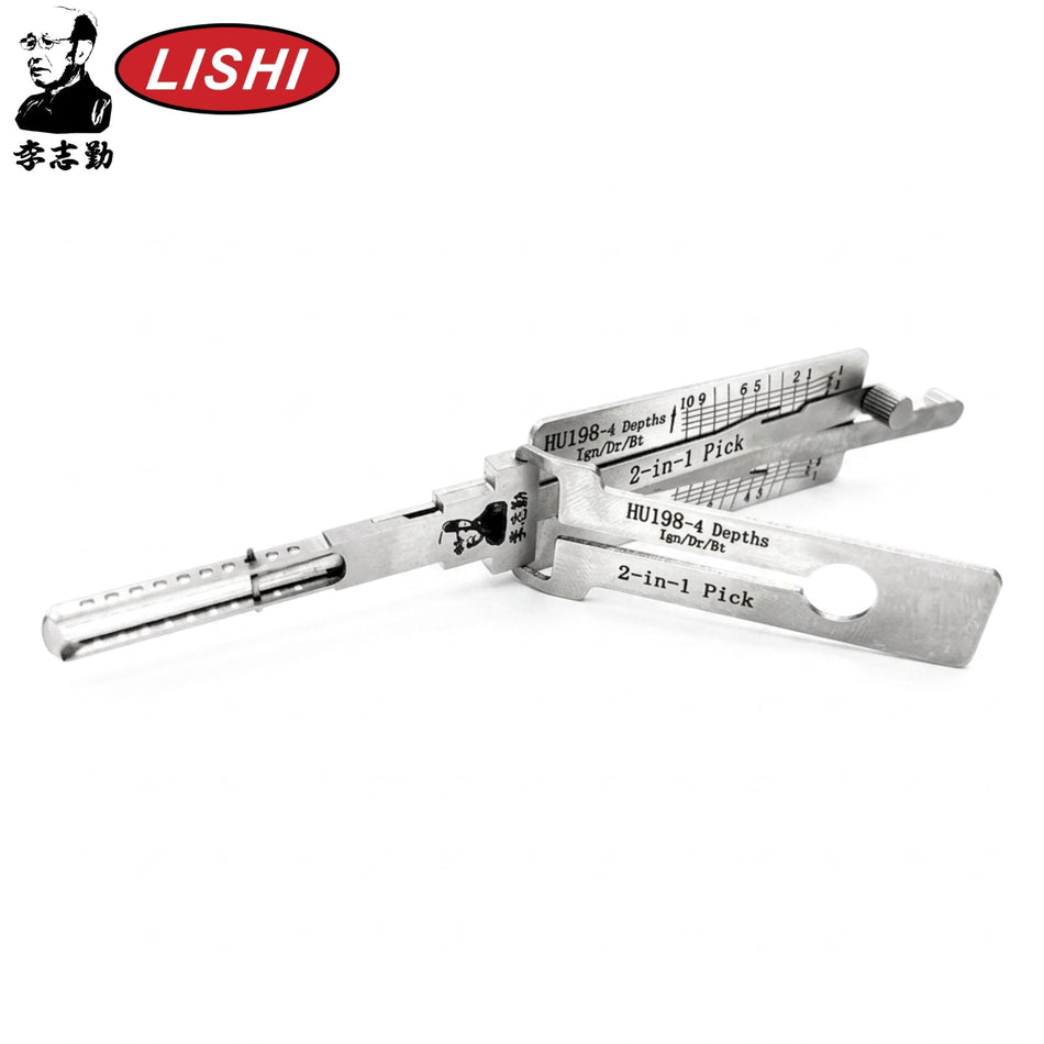 Original Lishi - Ford F150 2021+ "P" Code Series - HU198 - 4 Depths 2 - In - 1 Pick/Decoder - Royal Key Supply