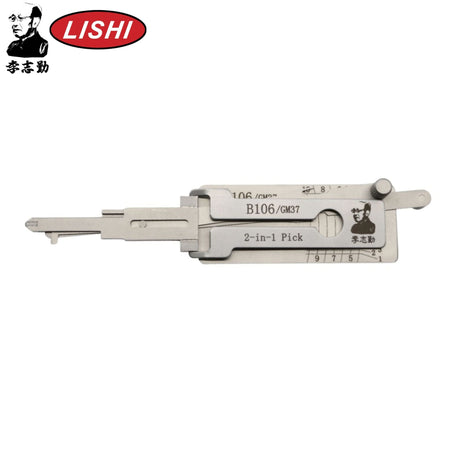 Original Lishi - GM B106/GM37 Non - Warded (Dr/Bt) - 2 - In - 1 Pick/Decoder - AG - Royal Key Supply