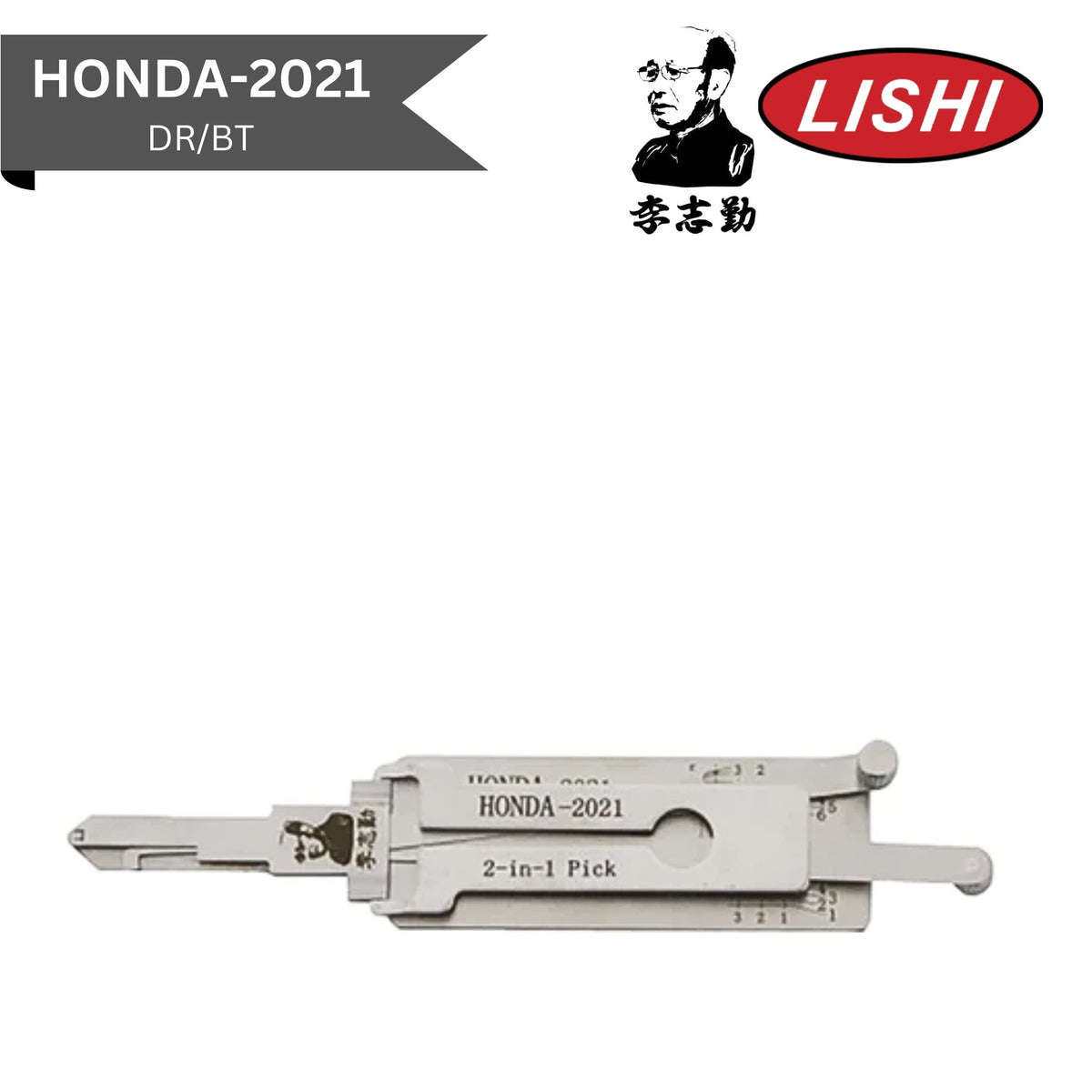 Original Lishi - Honda HONDA - 2021 (V.2) - 2 - In - 1 Pick/Decoder - Royal Key Supply