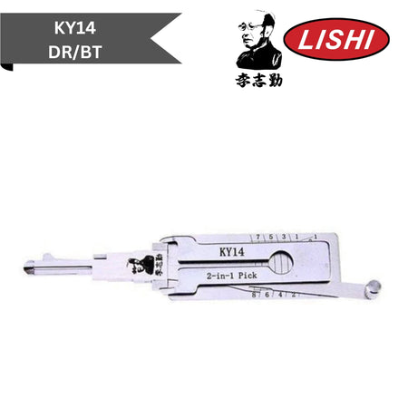 Original Lishi - Kia KY14 (Dr/Bt) - 2 - In - 1 Pick/Decoder - AG - Royal Key Supply