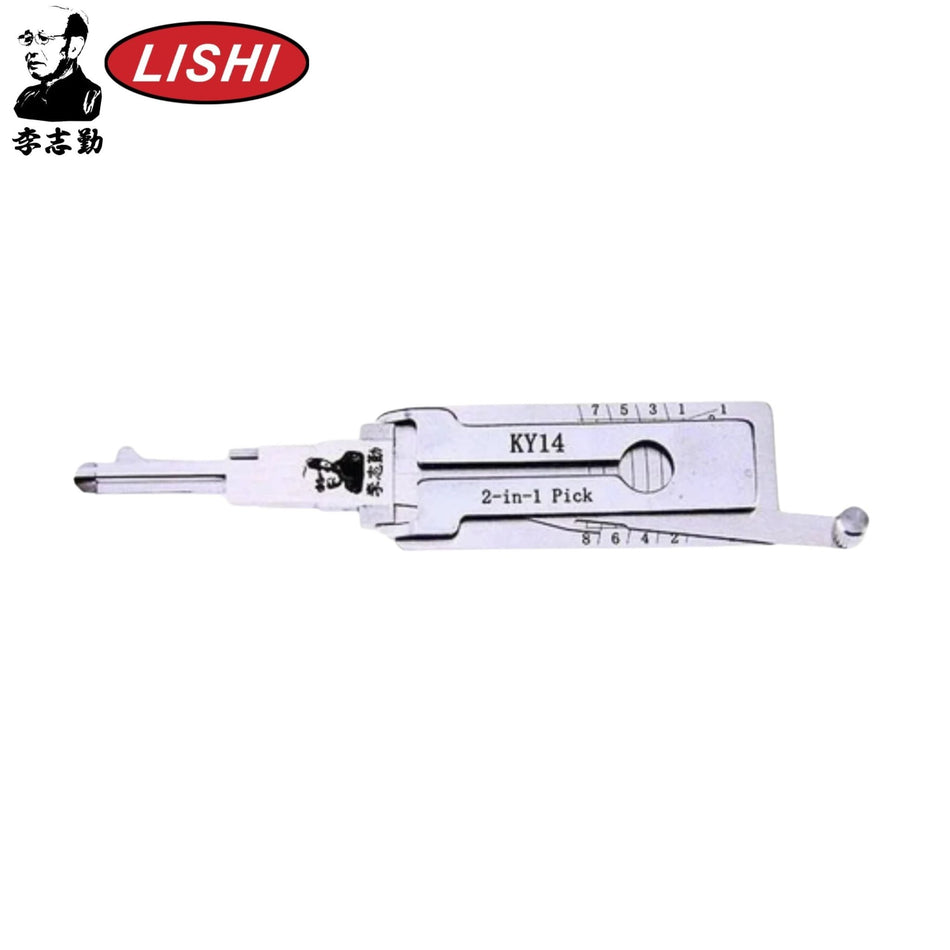 Original Lishi - Kia KY14 (Dr/Bt) - 2 - In - 1 Pick/Decoder - AG - Royal Key Supply