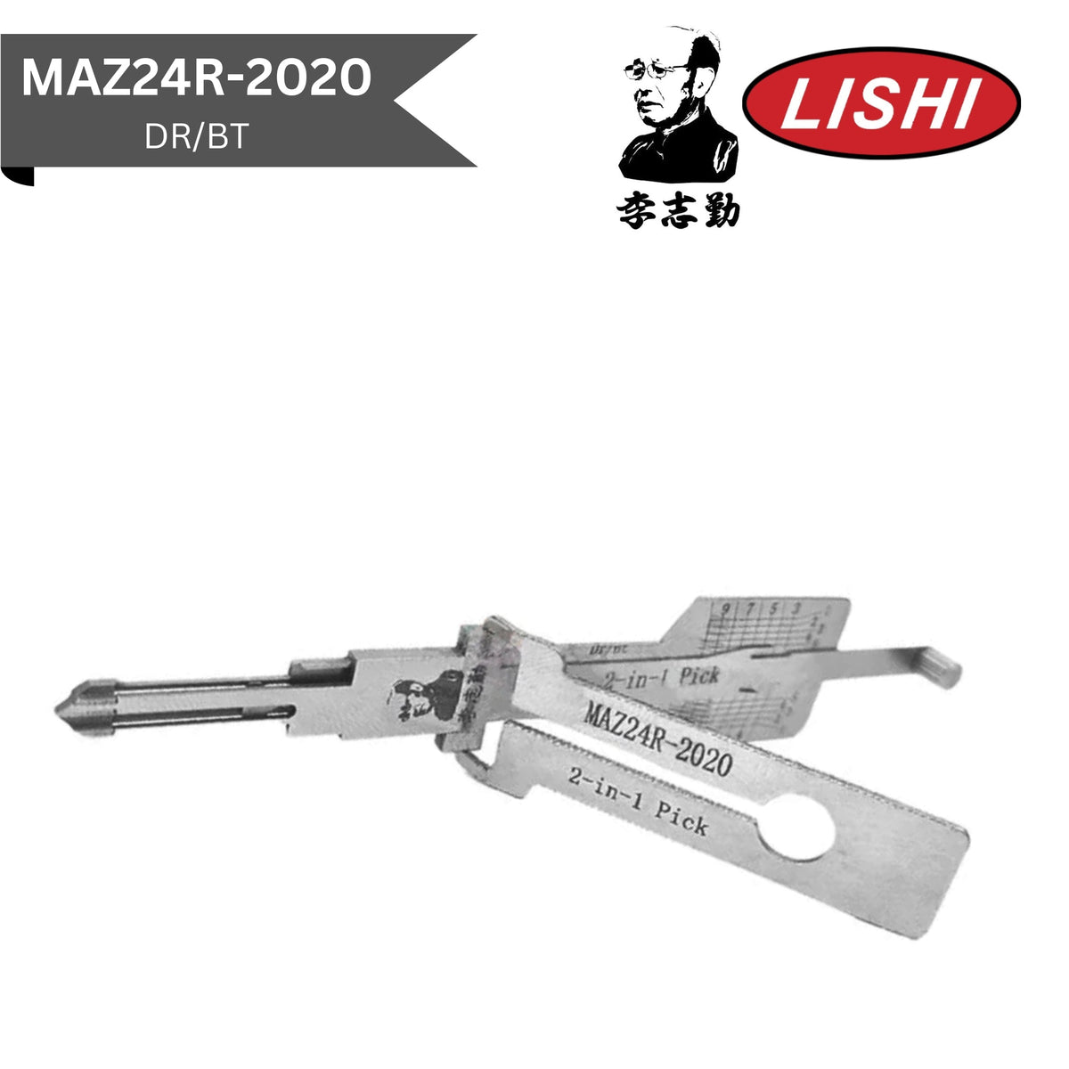 Original Lishi - Mazda MAZ24R - 2020 - 2 - In - 1 Pick/Decoder - AG - Royal Key Supply