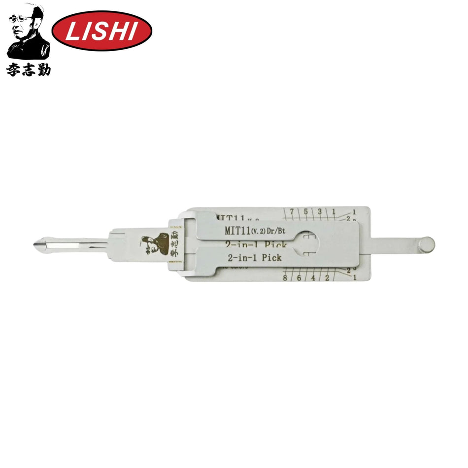 Original Lishi - Mitsubishi MIT11 (V.2) - 2 - In - 1 Pick/Decoder - AG - Royal Key Supply