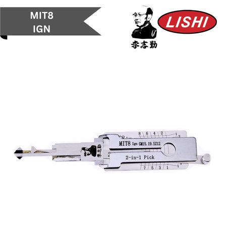 Original Lishi - Mitsubishi MIT8 - 2 - In - 1 Pick/Decoder - AG - Royal Key Supply