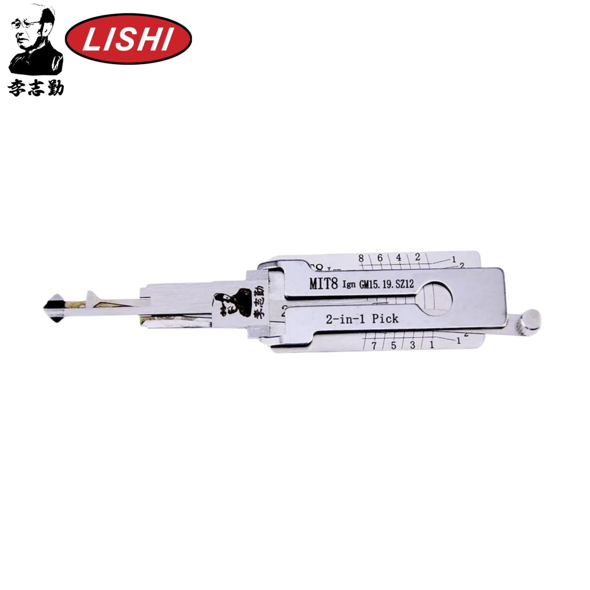 Original Lishi - Mitsubishi MIT8 - 2 - In - 1 Pick/Decoder - AG - Royal Key Supply