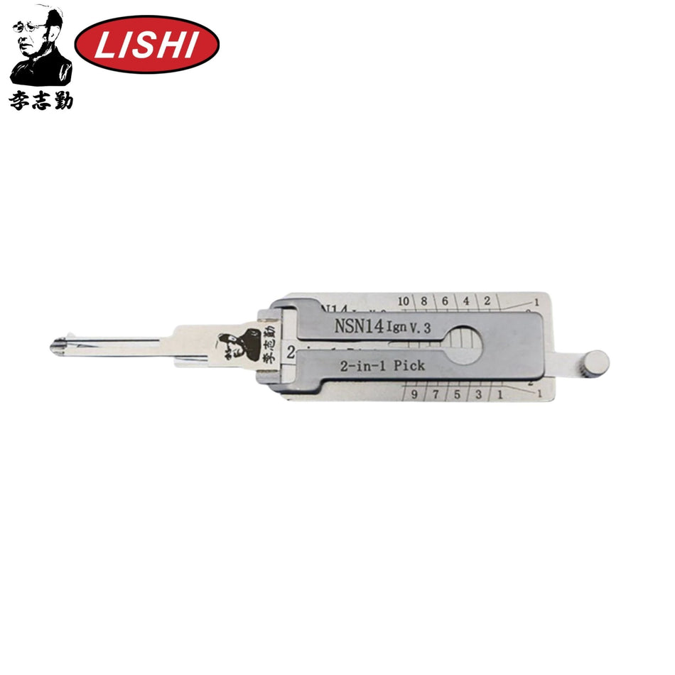 Original Lishi - Nissan NSN14 (V.3) Ignition - 2 - In - 1 Pick/Decoder - AG - Royal Key Supply