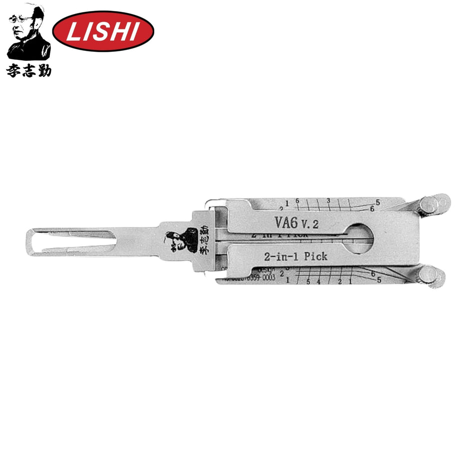 Original Lishi - Smart VA6 - 2 - in - 1 Pick/Decoder AG (Quad Lifters) - Royal Key Supply