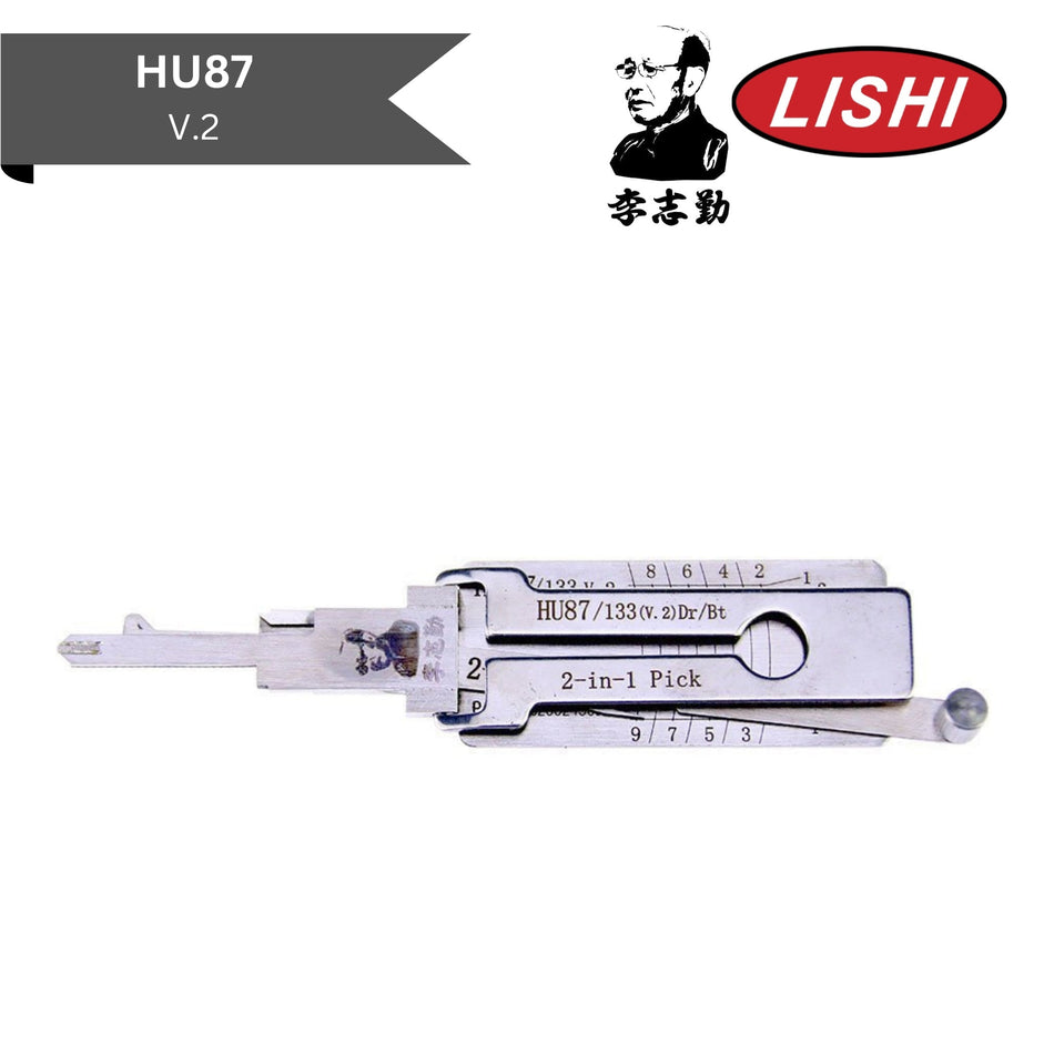 Original Lishi - Suzuki HU87 (V.2) - 2 - In - 1 Pick/Decoder - Royal Key Supply