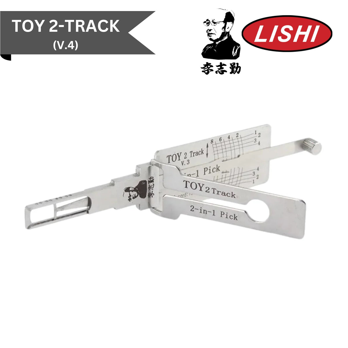 Original Lishi - Toyota TOY2T 80K (V.4) - 2 - in - 1 Pick/Decoder - AG - Royal Key Supply