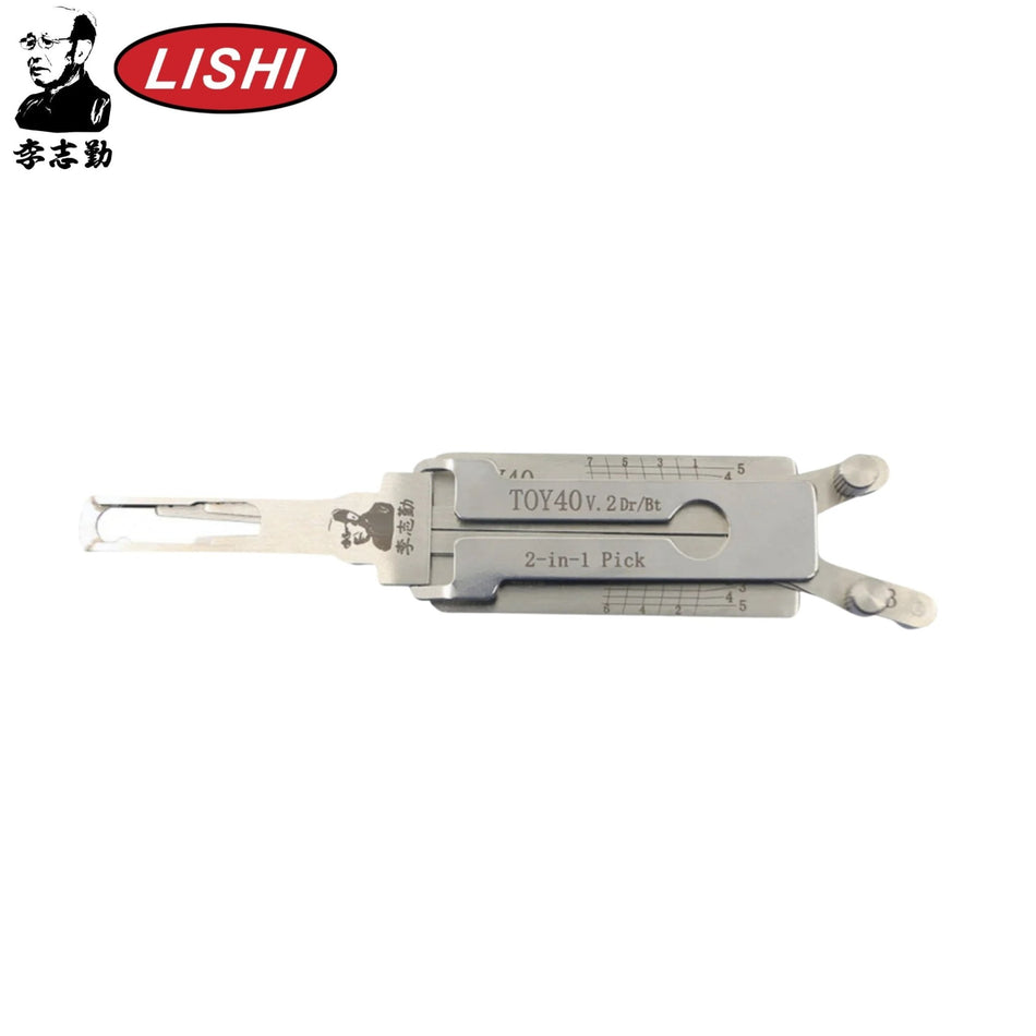 Original Lishi - Toyota/Lexus TOY40 (V.2) - 2 - in - 1 Pick/Decoder Quad Lifter - AG - Royal Key Supply