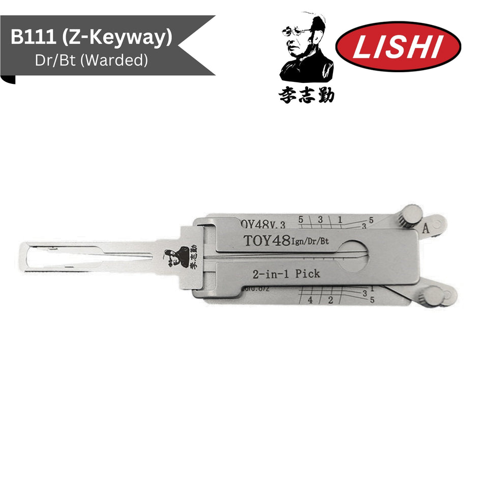 Original Lishi - Toyota/Lexus TOY48 (V.3) - 2 - in - 1 Pick/Decoder Quad Lifter - AG - Royal Key Supply