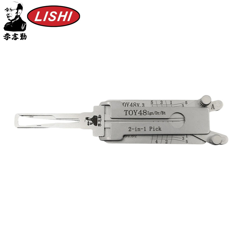 Original Lishi - Toyota/Lexus TOY48 (V.3) - 2 - in - 1 Pick/Decoder Quad Lifter - AG - Royal Key Supply