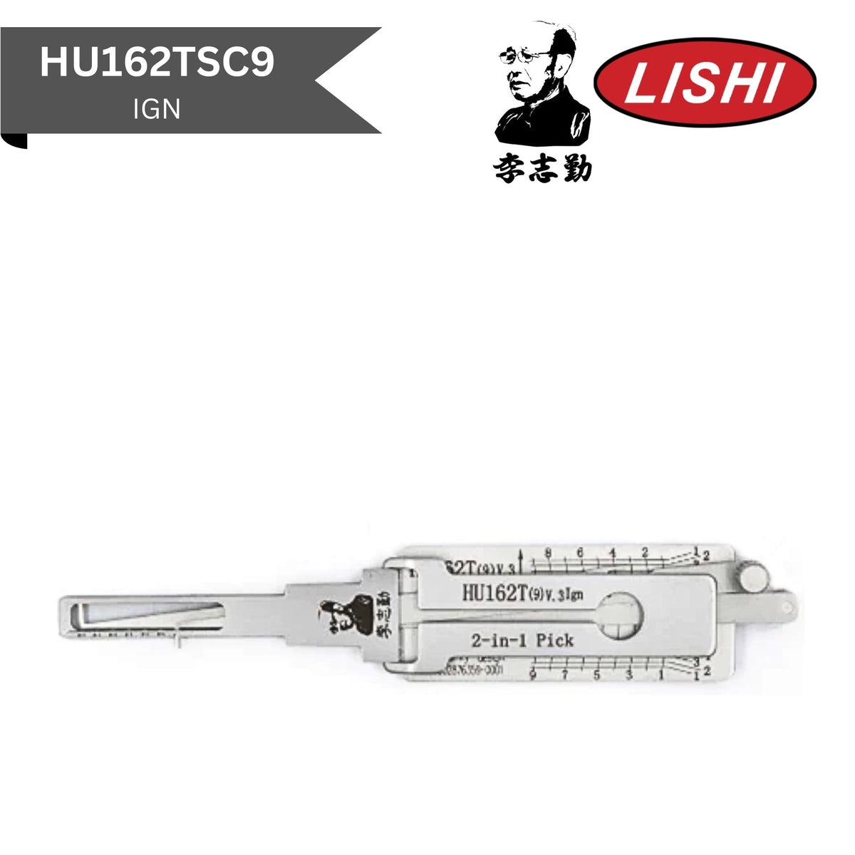 Original Lishi - Volkswagen HU162T (V.3) - 2 - In - 1 Pick/Decoder - AG - Royal Key Supply