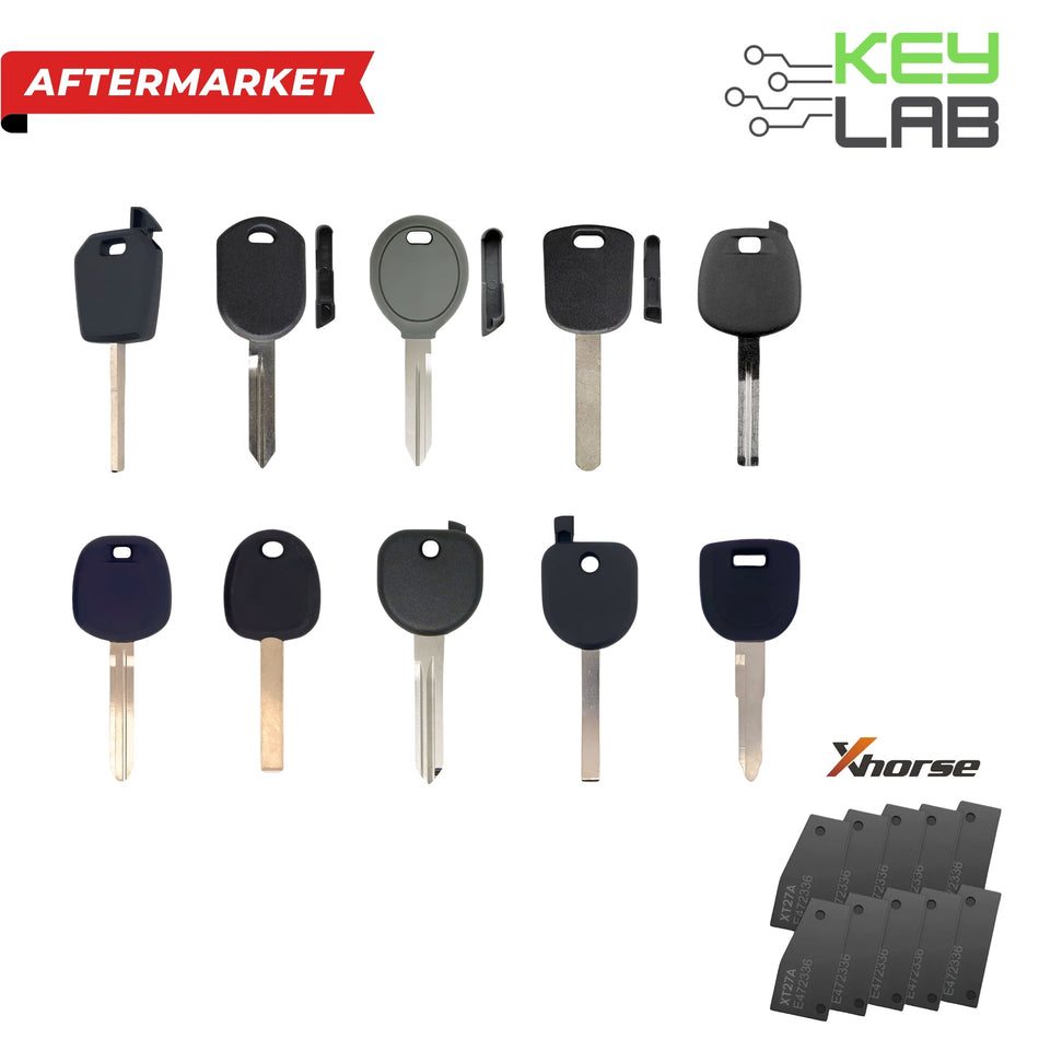 Plastic Head Keys + VVDI Chip 10 pack (Includes 10 plastic head keys and 10 VVDI chips) - Royal Key Supply