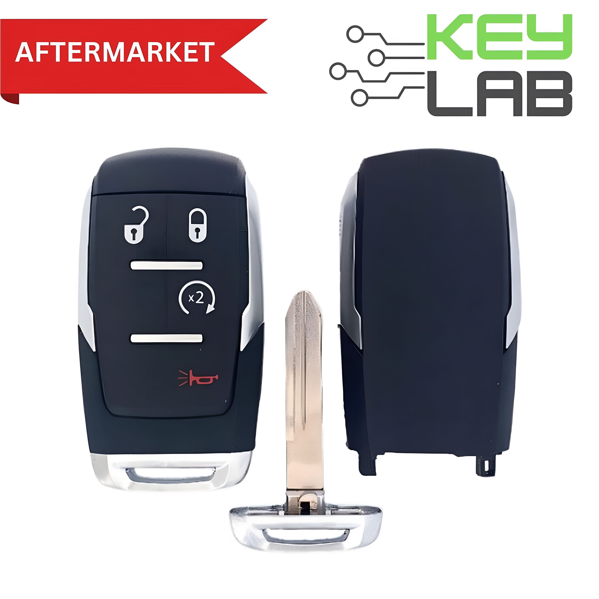 RAM Aftermarket 2019 - 2024 2500 - 5500 Smart Key 4B Remote Start FCCID: GQ4 - 76T PN# 68365327AB - Royal Key Supply