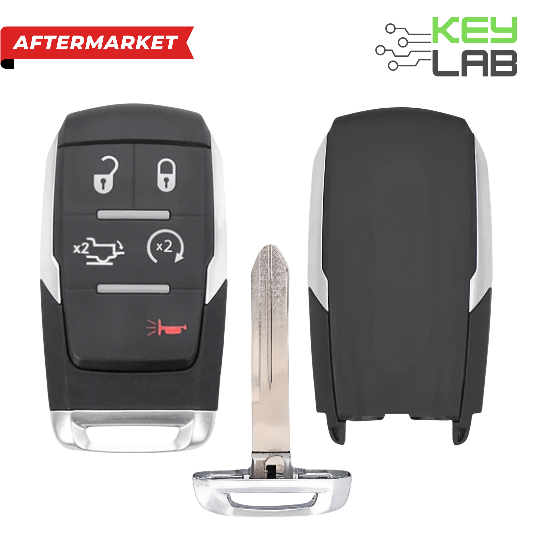 RAM Aftermarket 2019 - 2024 2500 - 5500 Smart Key 5B Remote Start/Tailgate FCCID: GQ4 - 76T PN 68374994AB - Royal Key Supply