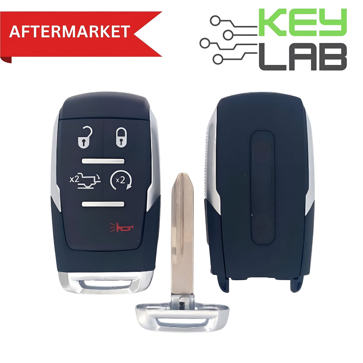 RAM Aftermarket 2019 - 2024 2500 - 5500 Smart Key 5B Remote Start/Tailgate FCCID: GQ4 - 76T PN# 68374994AB - Royal Key Supply