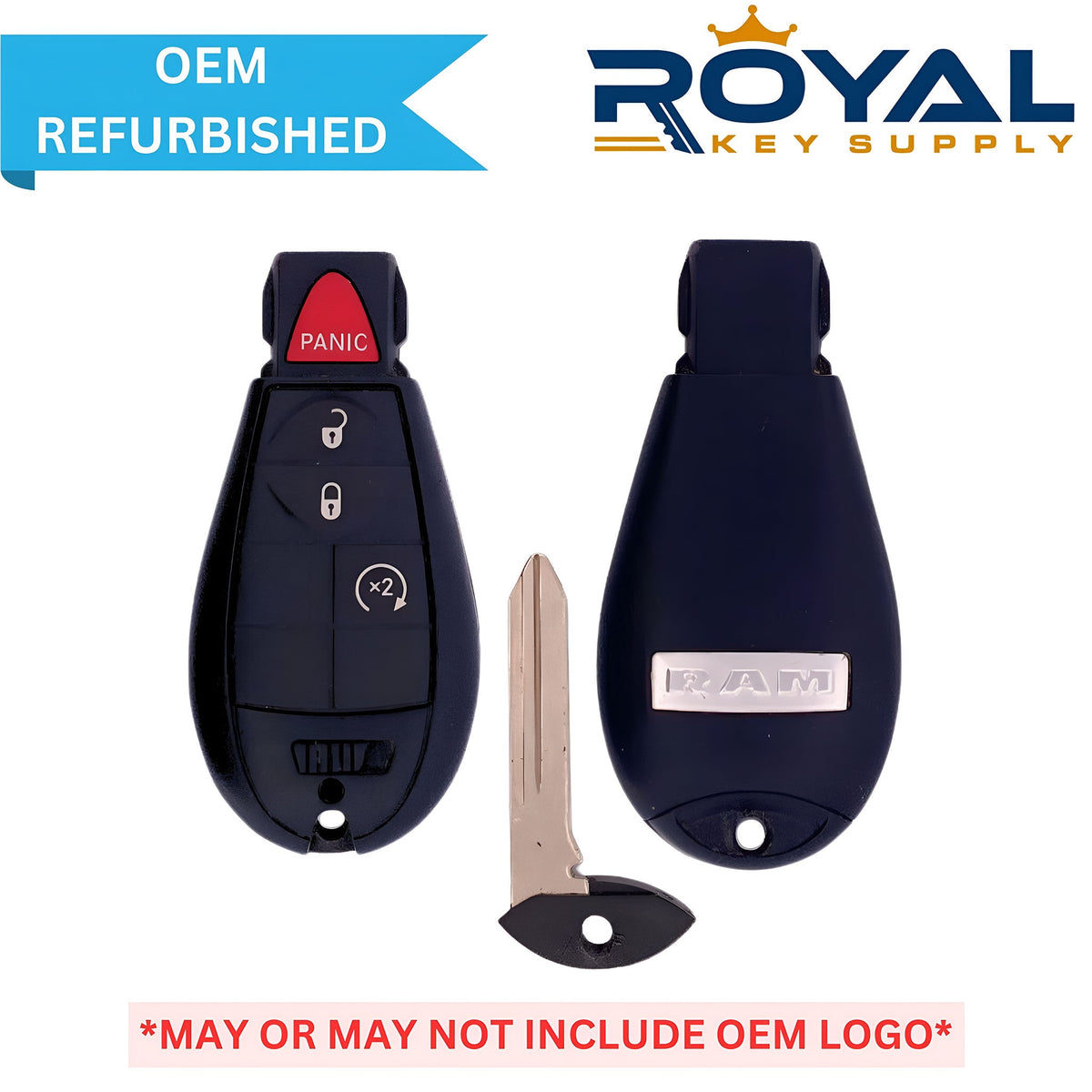 RAM Refurbished 2013 - 2018 1500 - 3500 Fobik Key 4B Remote Start FCCID: GQ4 - 53T PN# 56046955AG - Royal Key Supply