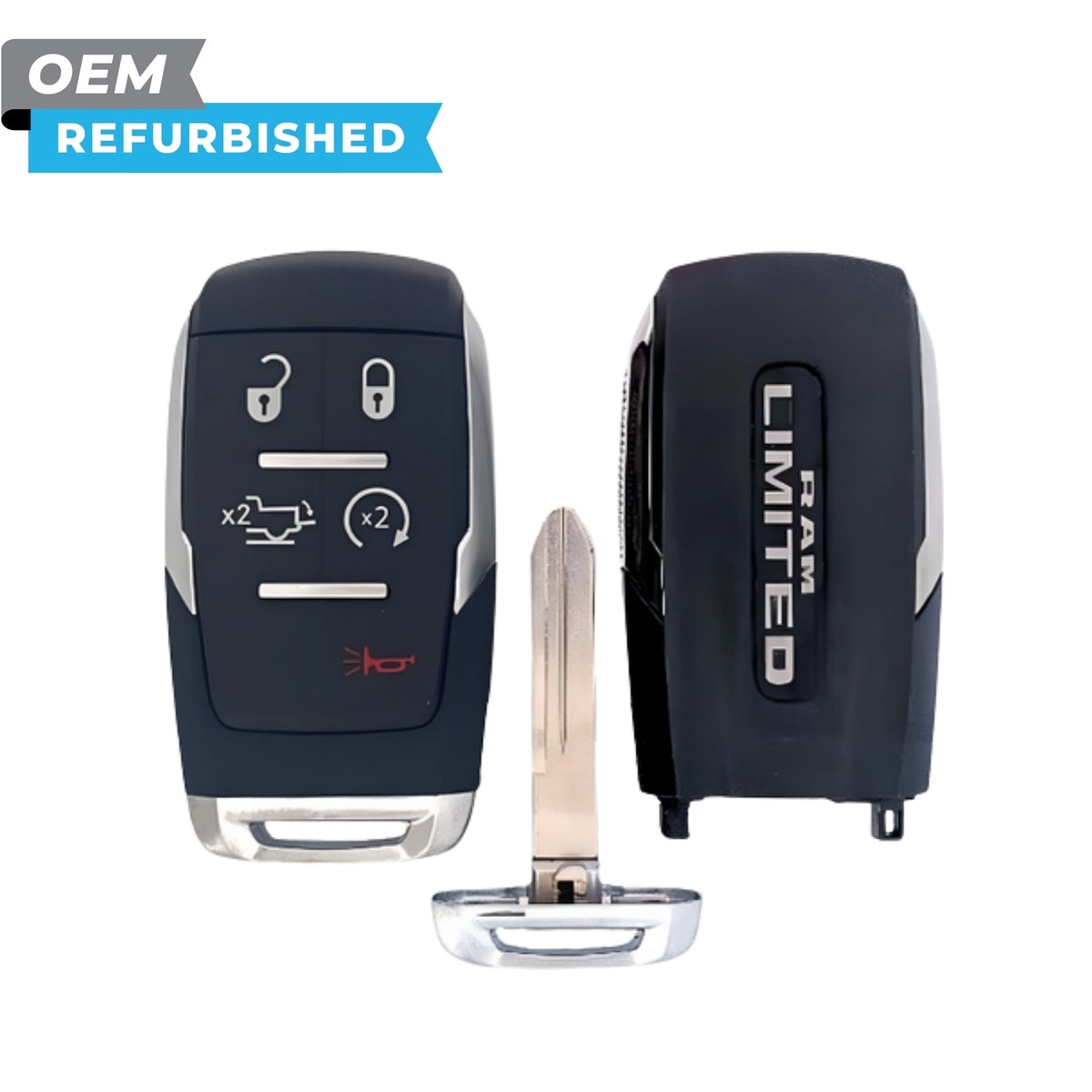 RAM Refurbished 2019-2021 2500 Limited Smart Key 5B Remote Start/Tailgate FCCID: GQ4-76T PN 68375457AB - Royal Key Supply
