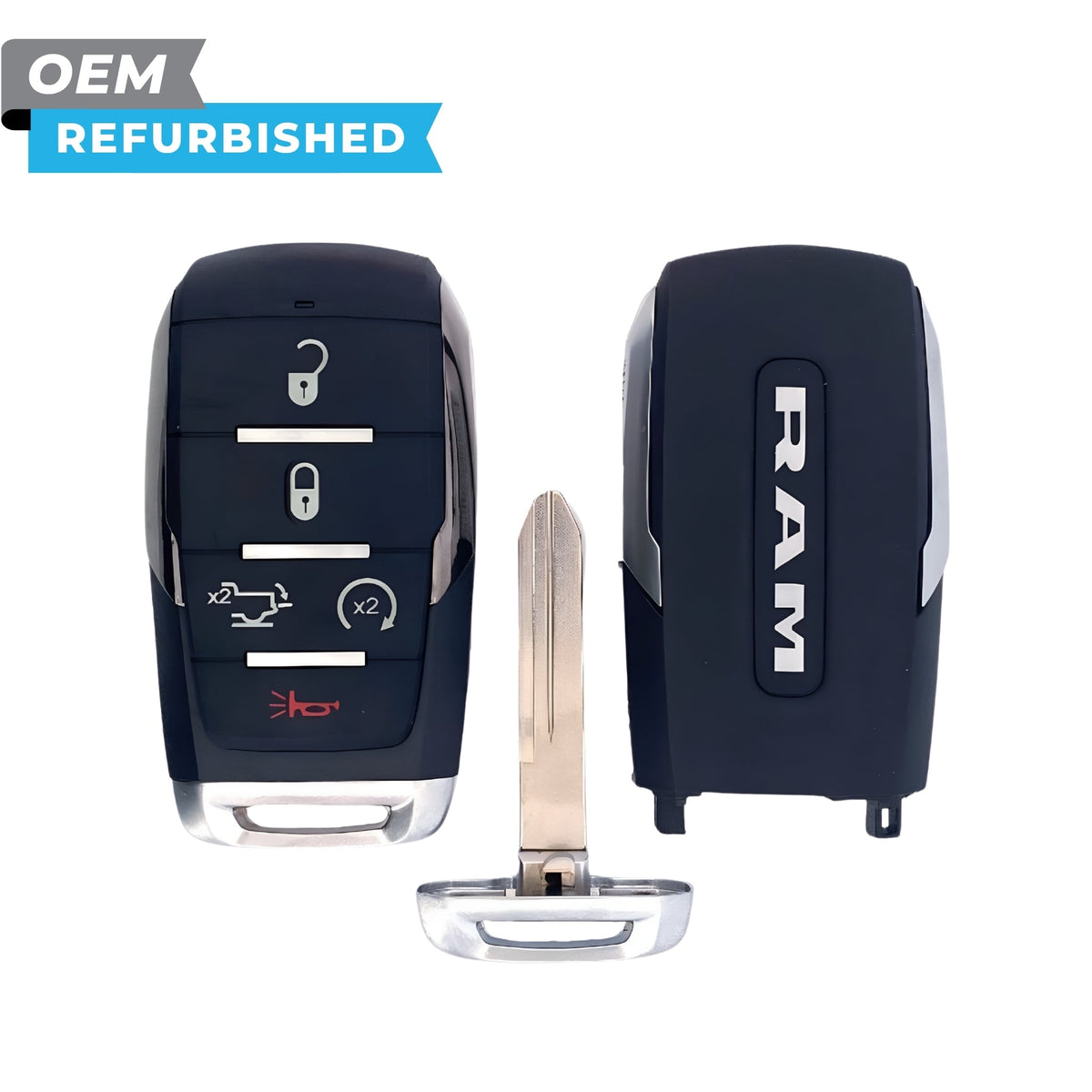 RAM Refurbished 2019-2024 1500 Smart Key 5B Power Tailgate/Remote Start FCCID: OHT-4882056 PN 68291691AD - Royal Key Supply
