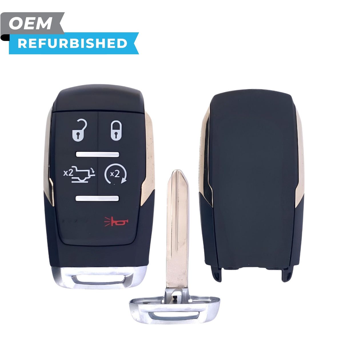 RAM Refurbished 2019-2024 2500-3500 Longhorn Smart Key 5B Remote Start/Tailgate FCCID: GQ4-76T PN 68375456AB - Royal Key Supply