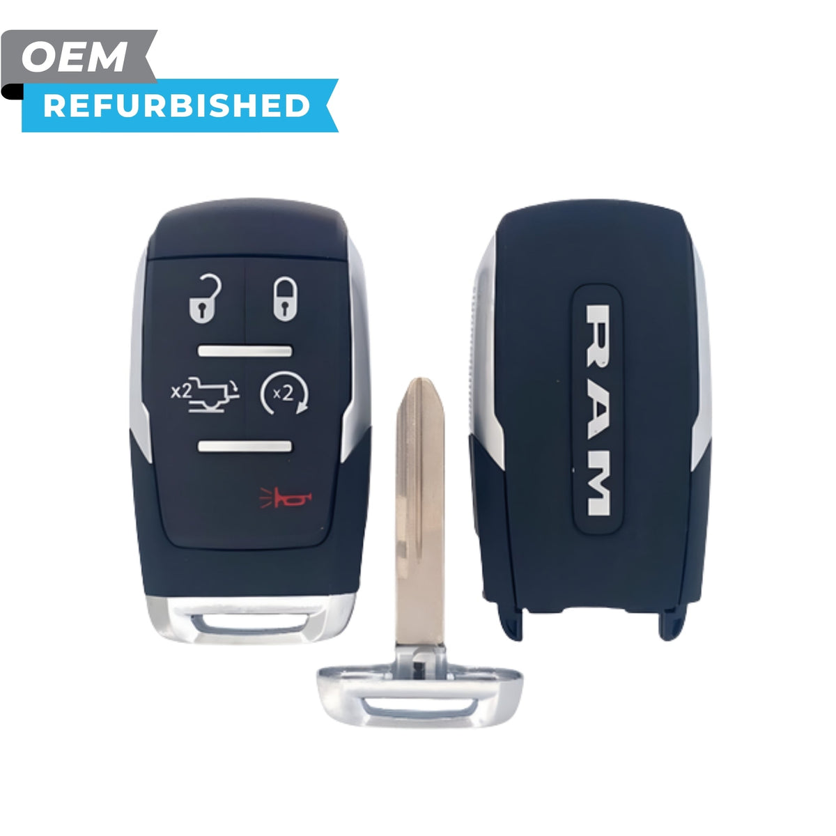 RAM Refurbished 2019-2024 2500-5500 Smart Key 5B Remote Start/Tailgate FCCID: GQ4-76T PN 68575429AA - Royal Key Supply