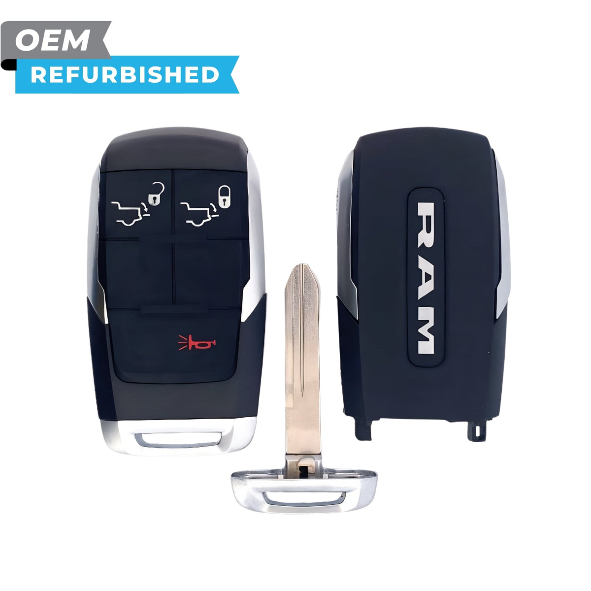 RAM Refurbished 2019-2024 2500 Smart Key 3B Lock Tailgate/Unlock Tailgate FCCID: GQ4-76T PN 68381171AB - Royal Key Supply
