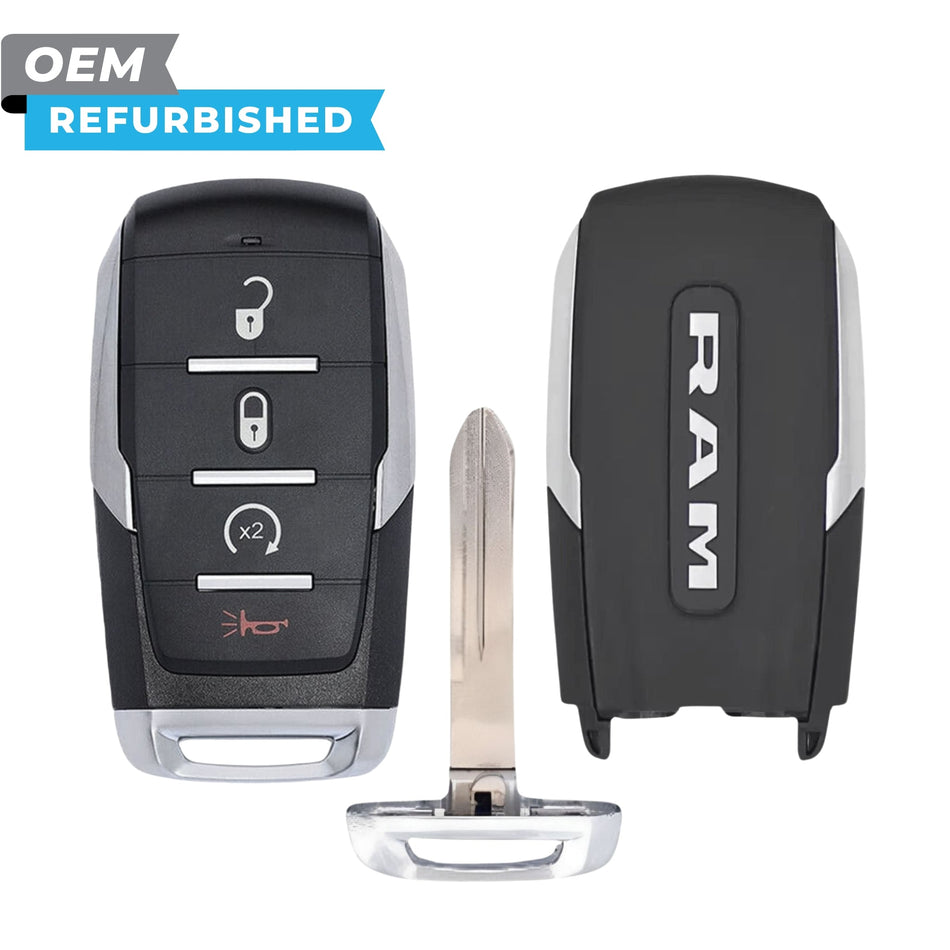 RAM Refurbished OEM 2025 1500, 2500 Smart Key 4B Remote Start (Satin Sides) FCCID: OHT-4882056 PN 68731639AA - Royal Key Supply
