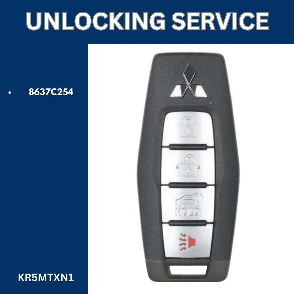 Smart Key Unlocking Service - For Mitsubishi - FCCID: KR5MTXN1 - Royal Key Supply